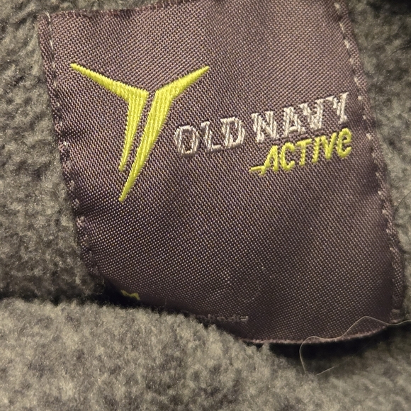 Old Navy Active hooded sweatshirt gray black misses size medium EUC - Picture 8 of 9